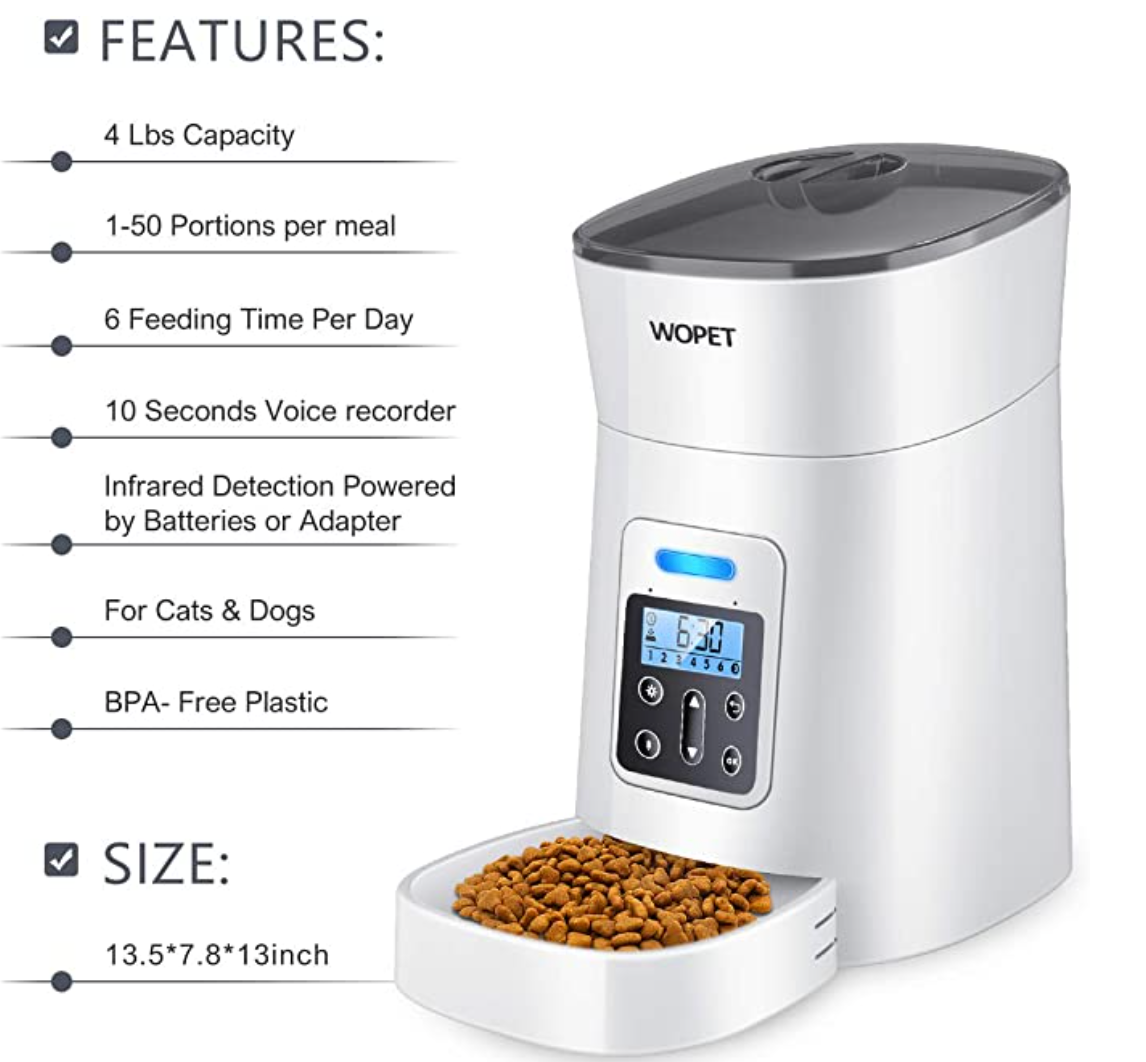 Alimentador automático para Perros y gatos