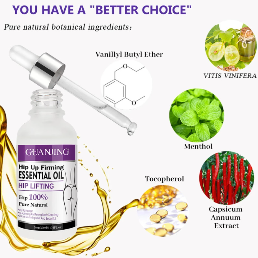 Crema de aceite esencial para Realce de glúteos