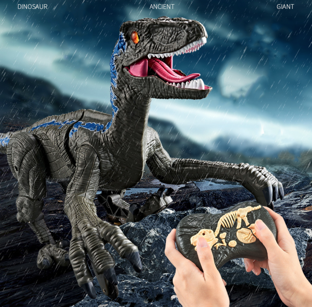 Dinosaurio con control remoto