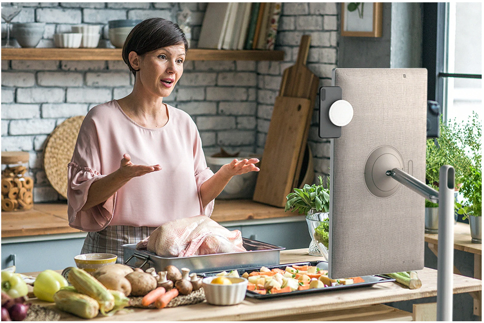 Pantalla portátil y táctil  de 27 pulgadas con Batería incorporada