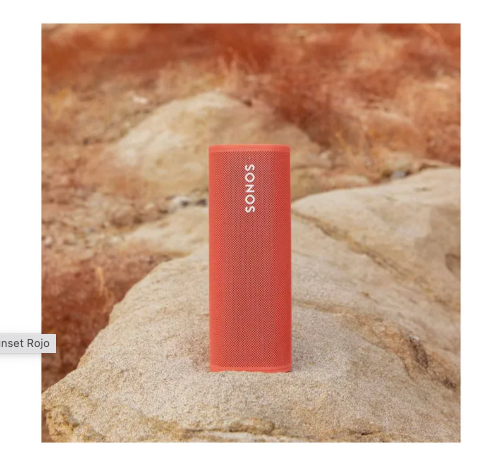 Parlante SONOS ROAM Sunset Rojo