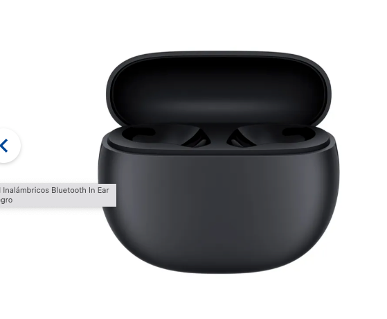 Audífonos REDMI Inalámbricos Bluetooth In Ear Buds 4 Active Negro